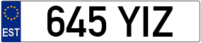 Trailer License Plate